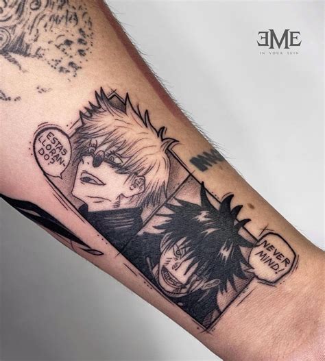 jujitsu kaisen tattoos|jujutsu kaisen leg tattoo.